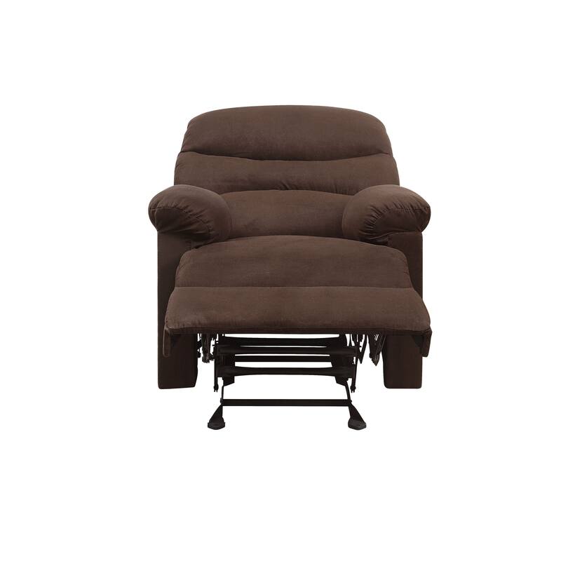 Chocolate Microfiber Motion Recliner - Brown