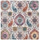preview thumbnail 88 of 111, SAFAVIEH Madison Belle Boho Glam Paisley Pattern Area Rug 4' Square - Cream/Multi - Square