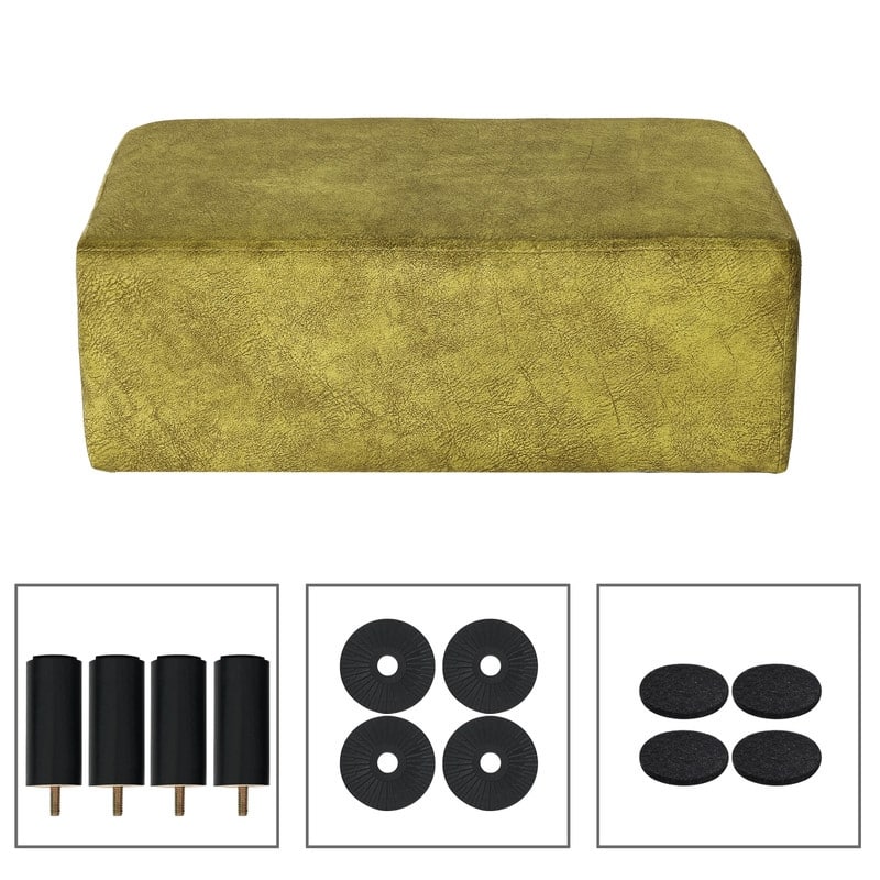 Adeco Small Foot Stool Ottoman Foot Rest