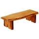 preview thumbnail 5 of 5, Live Edge Locust Wood 3' Briar Patch Flower Pot Bench Cedar Stain