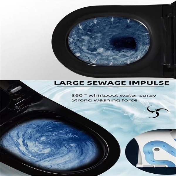 人気定番の One Ceramic Comfort Black Piece Sale On - Seat with Toilet レオタード