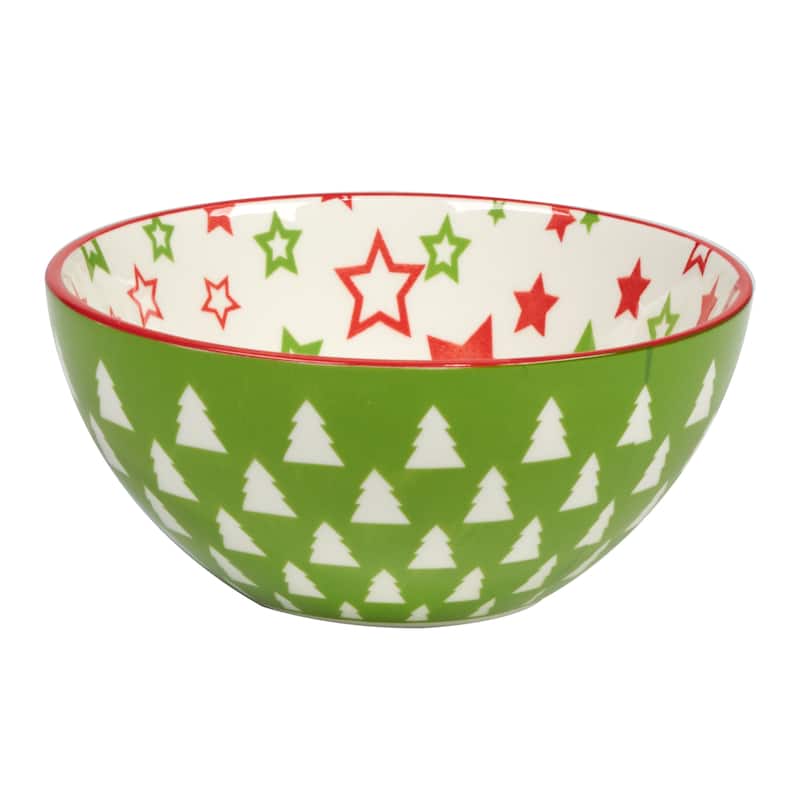 Certified International Holiday Fun 13 oz. All Purpose Bowls, Set of 6 Assorted Designs - 13 oz.