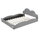 preview thumbnail 26 of 28, Queen Size Cloud-shaped Headboard Upholstered Platform Bed