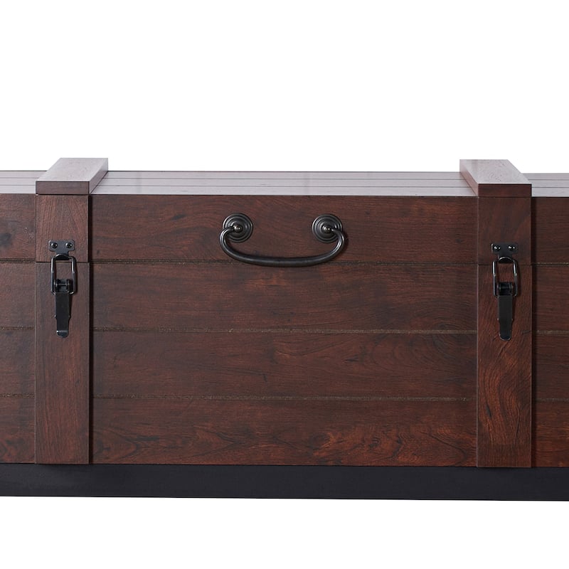 DH BASIC Vintage Trunk Style 47" Storage Console Table by Denhour
