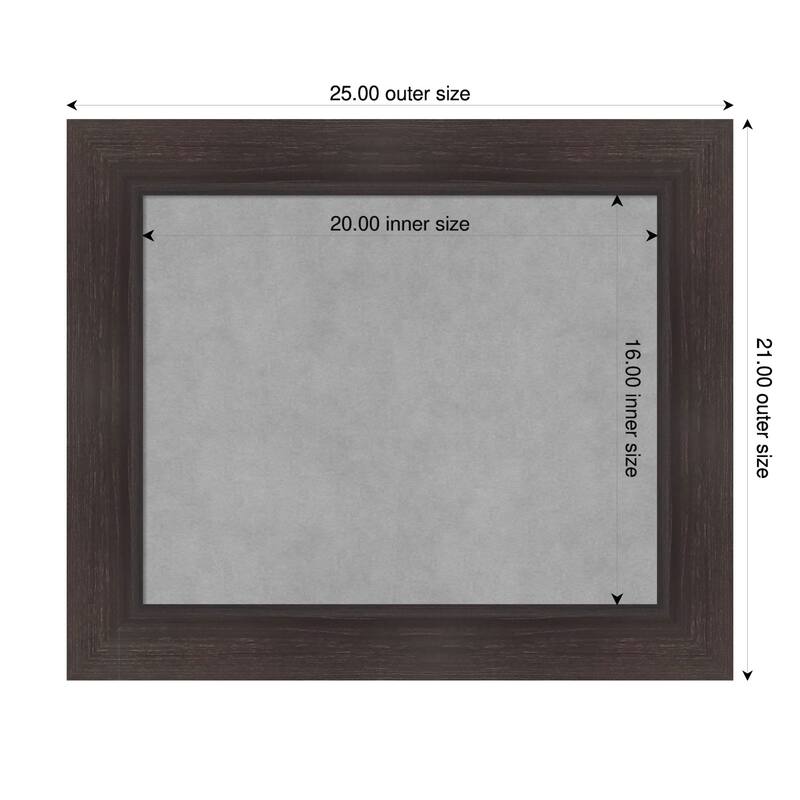 Amanti Art Sloped Black Framed - 25 x 21 in - Sloped Espresso