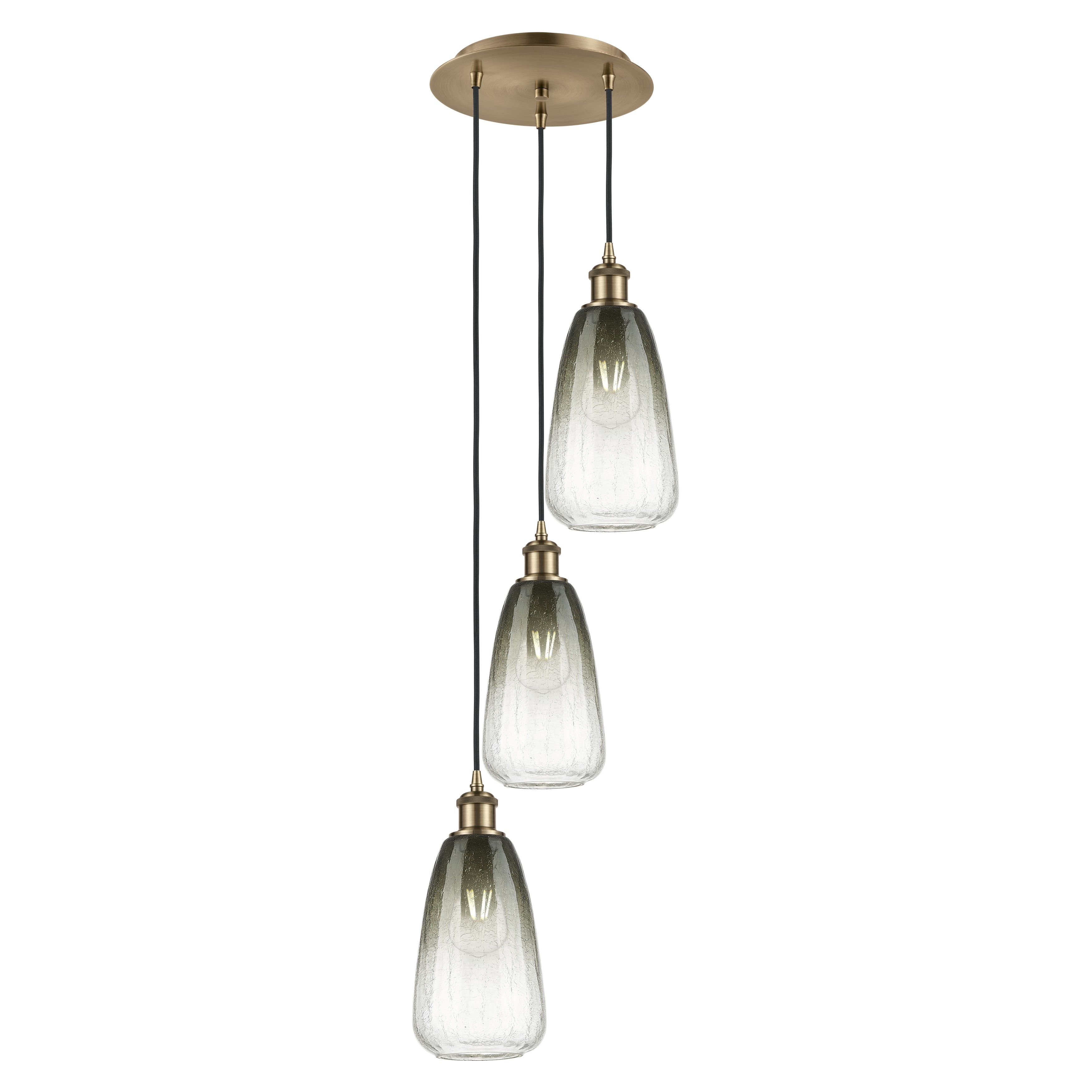 Innovations Lighting Endless Possibilities Ballston - Brookhaven Almond - 3 Light 13" Cord Hung Multi Pendant