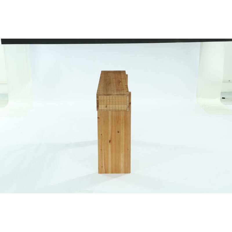 55-Inch Rustic Solid Wood Console Table