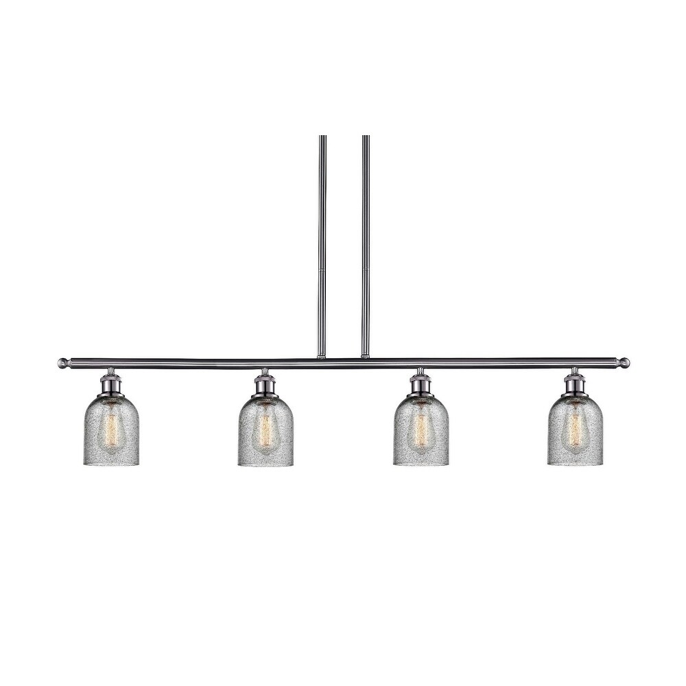 Innovations Lighting 516-4I Caledonia  Caledonia 4 Light 48" Wide Linear Chandelier (Oil Rubbed Bronze / Charcoal) - Chandeliers For Bedrooms by Overstock.com