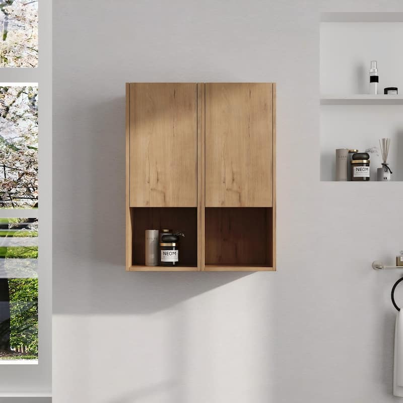 Malwee 12"/24"/36" Wall Cabinet, Wall Mounted Home Storage Cabinet, Bathroom Medicine Cabinet with Soft Close Door and Shelf