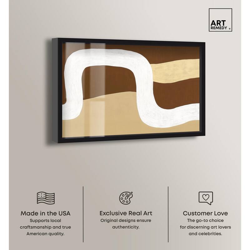 Minimal Wavy II Shadowbox by Art Remedy