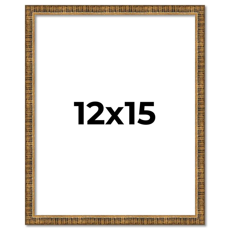 12x15 Frame Gold Kingsley Distressed Solid Wood Picture Frame Width