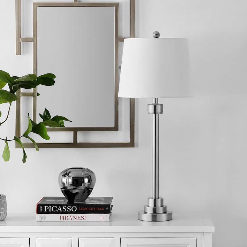 SAFAVIEH Lighting Alime 30-inch Iron Table Lamp - 14" x 14" x 30" - 14Wx14Dx30H