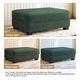 preview thumbnail 58 of 56, Modern Corduroy Fabric Oversized Accent Ottoman
