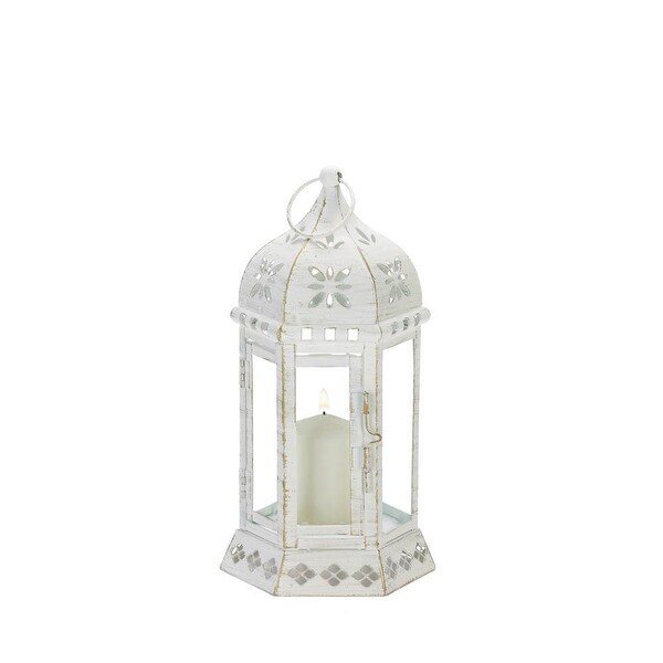 New Arriving Distressed Floral Lantern