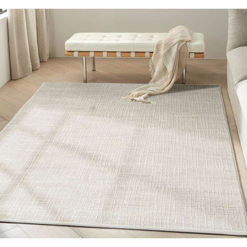 Calvin Klein CK079 Notes Indoor only Grey Abstract Area Rug