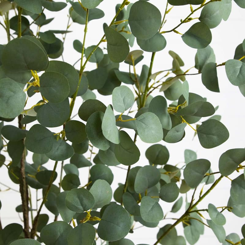 Greco Eucalyptus Artificial Potted Tree - 7'