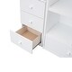 preview thumbnail 32 of 31, Twin Size Loft Bed with L-Shaped Desk, Storage Drawers, Cabinet, and Staircase, Space-Saving Design, Grey