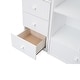 preview thumbnail 14 of 13, White Twin Size Loft Bed with 4 Drawers and L-Shaped Desk, Pine Wood Twin Bed Frame with Cabinet and Storage Staircase