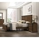 preview thumbnail 6 of 48, Roundhill Furniture Maderne 3-Piece Wood Bedroom Set, Panel Bed and Two Nightstands