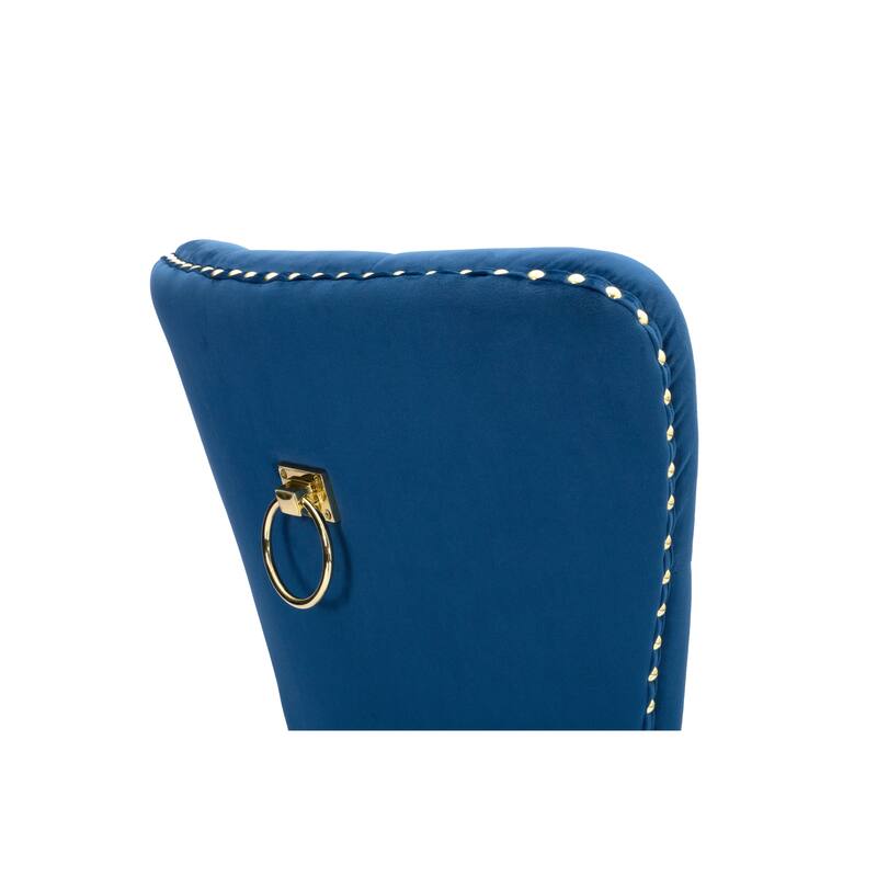 Best Quality Furniture Tufted Velvet Counter Chairs with Ring