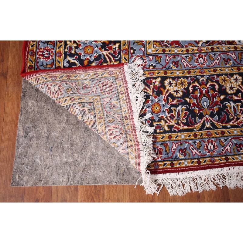 Traditional Red Kashan Turkish Area Rug Oriental Machine Made Carpet - 9'8" x 12'5"