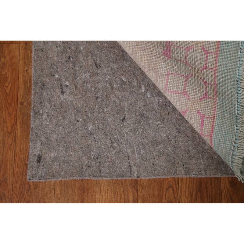 Hand Knotted Oriental 100% Wool Carpet Transitional Abstract Navy Blue & Blues Oushak Area Rug - 13' 9'' X 9' 11''