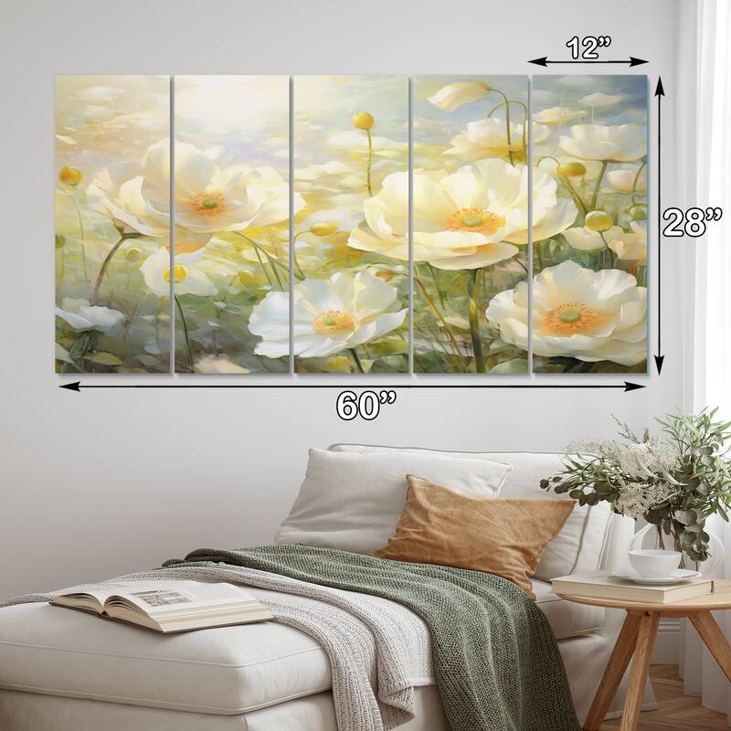 Designart "Leopard Grace I" Animals Multipanel Canvas Print set