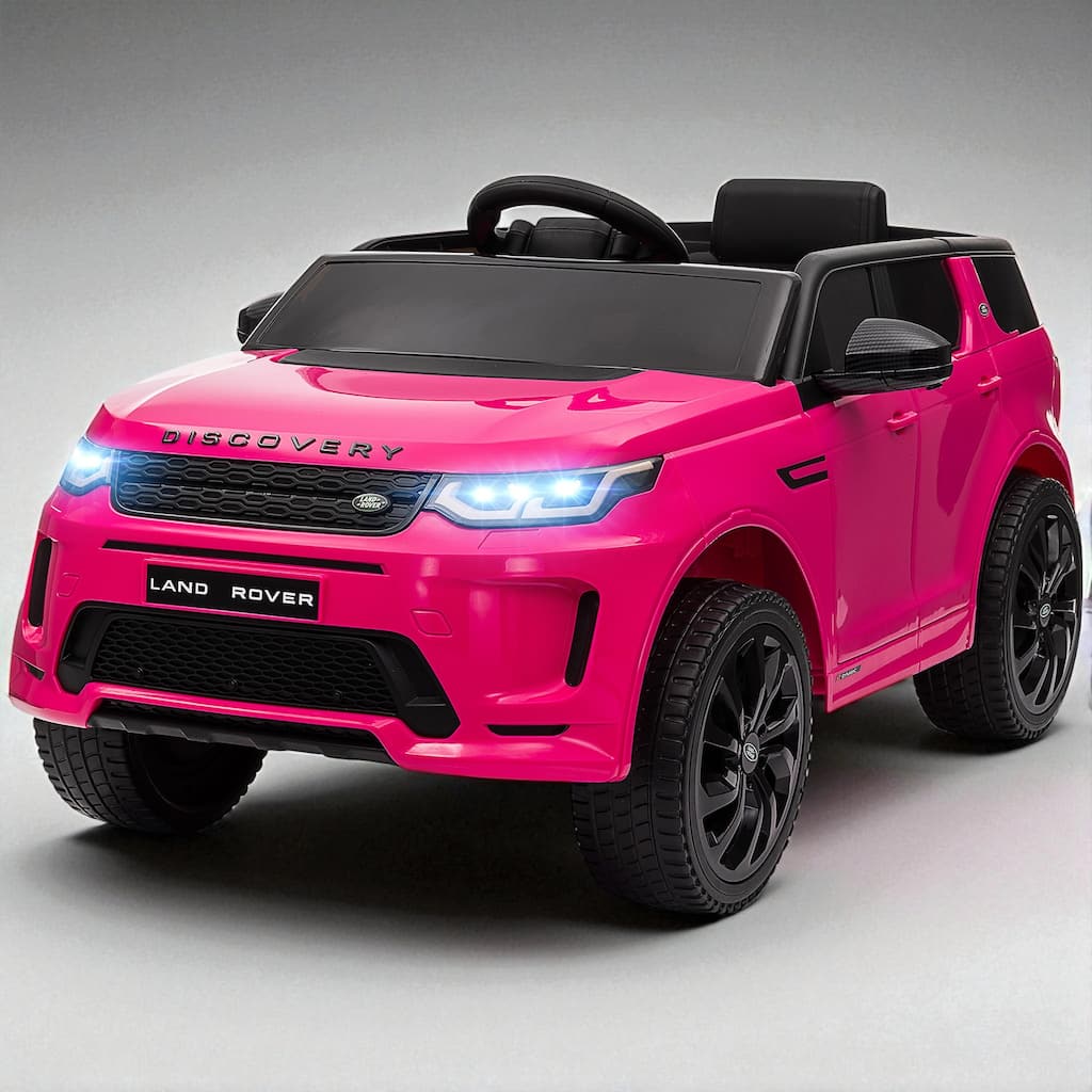 12V Land Rover Discovery Sport Kids Ride-On Car with Remote Control, LED Lights, Music, 3 Speeds for 3-6 Years