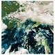 preview thumbnail 35 of 41, SAFAVIEH Glacier Keesha Modern Abstract Rug 3' x 3' Square - Navy/Green - Square