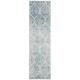 SAFAVIEH Madison Stella Boho Chic Ogee Trellis Rug - 2'3" x 10' Runner - Cream/Turquoise