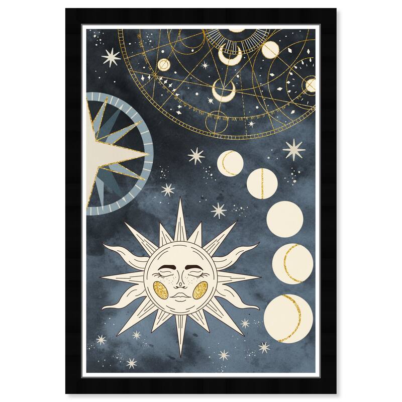 Wynwood Studio Prints Astronomy and Space Celestial Map Blue and Modern & Contemporary Wall Art Canvas Print