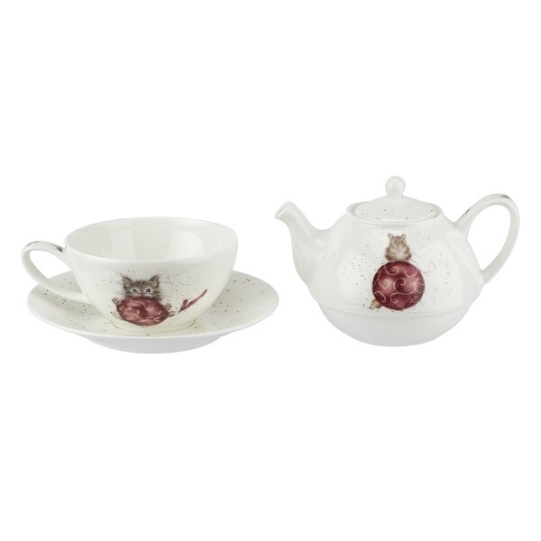 Royal Worcester Wrendale Designs Tea For One with Saucer - Bed