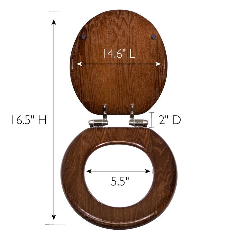 Design House 561241 Dalton Round Toilet Seat with Soft Close