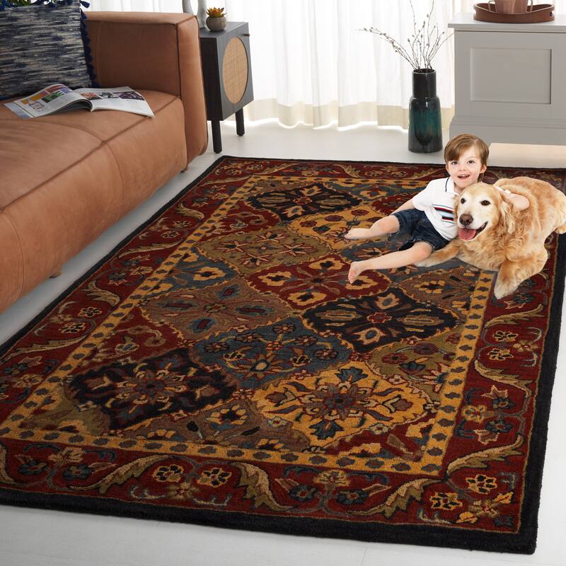 SAFAVIEH Handmade Classic Hadil Traditional Wool Rug - 8' x 10' - Blue/Red