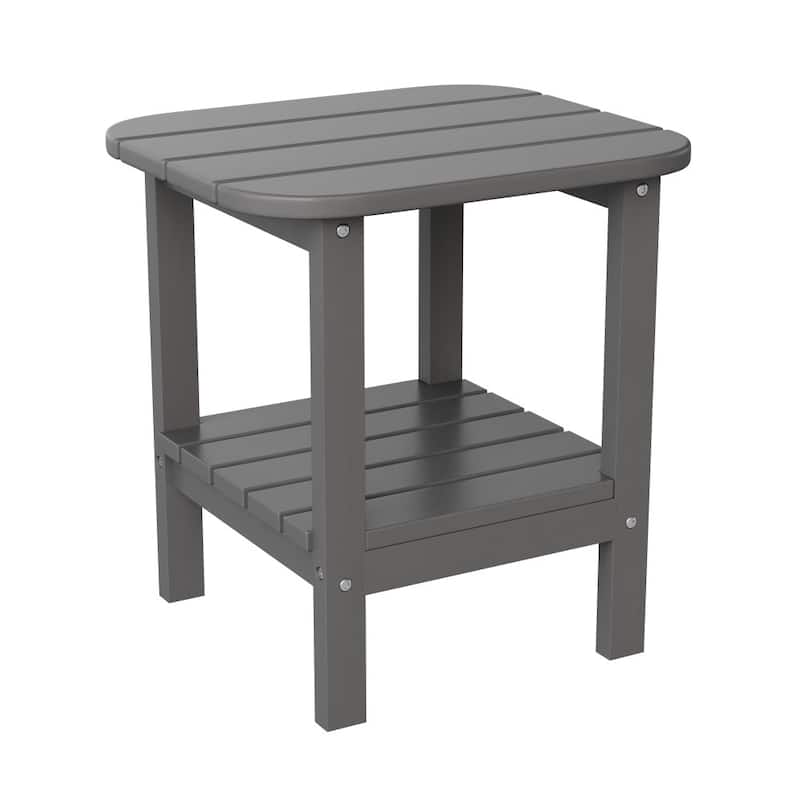Commercial Grade All-Weather Adirondack Style Patio Side Table