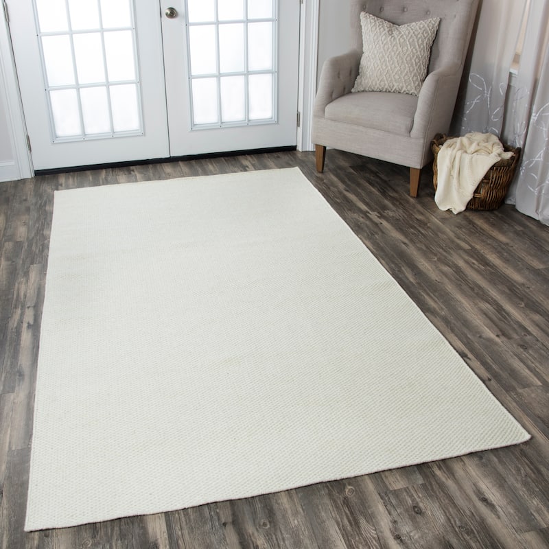 Alora Decor Valley Collection Reversible Hand-woven Wool Rug