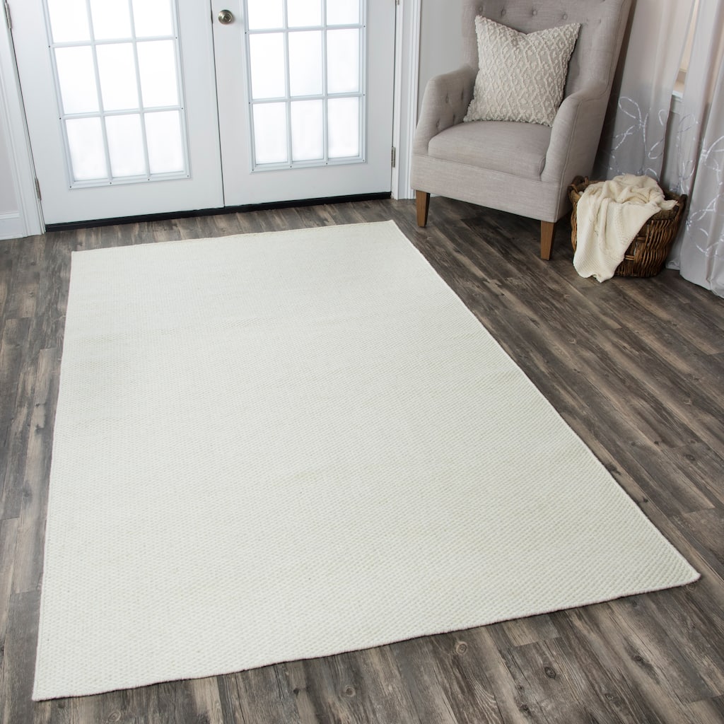 Alora Decor Valley Collection Reversible Hand-woven Wool Rug
