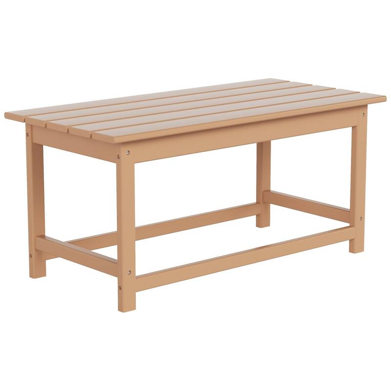 POLYTRENDS Laguna 36-inch Poly Eco-Friendly All Weather Coffee Table