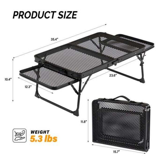 3ft Portable Aluminum Alloy Folding Picnic Table
