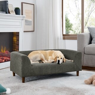 Modern Comfortable Dog Couch Elegant Rectangle Pet Bed for Medium Dogs Durable Elevated Dog Sofa Bed for Large Dogs Bed Bath Beyond 41249521