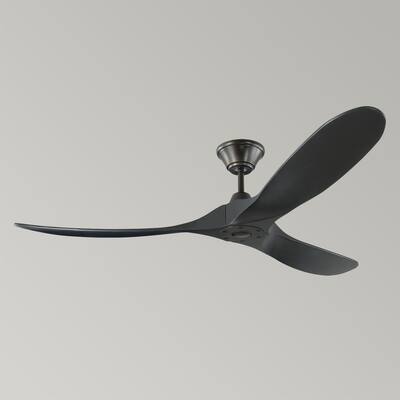 Mountain Aire 60``Ceiling Fan Wooden Blades Matte Black - Exact Size