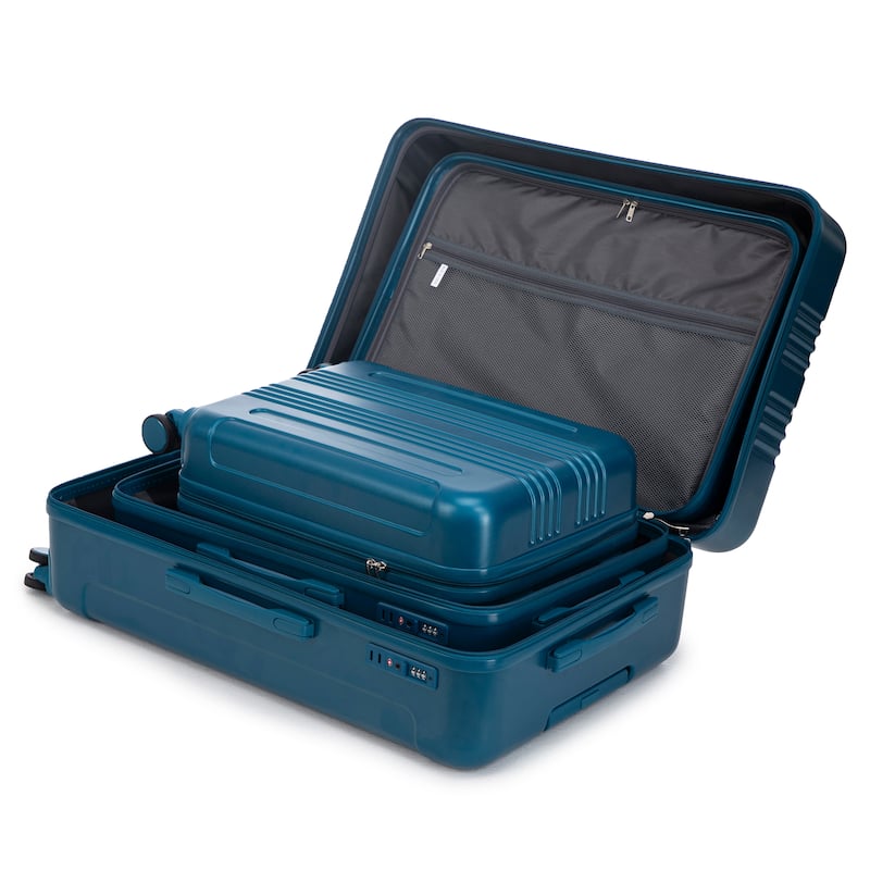 3PCS ABS Carry on Suitcase with TSA Combination Lock