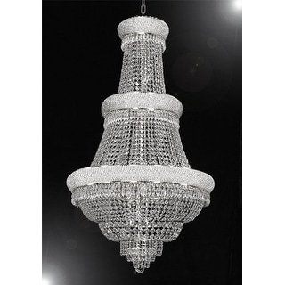 French Empire Crystal Chandelier Lighting H50 x W30 Perfect for Entryway/Foyer - Chandeliers For Bedrooms by Overstock.com