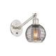 Option Brushed Satin Nickel / Light Smoke Deco Swirl