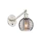 Option Brushed Satin Nickel / Light Smoke Deco Swirl
