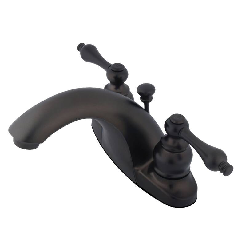 Kingston Brass English Country Centerset Bathroom Faucet with Pop-Up