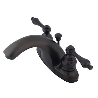 Kingston Brass English Country Centerset Bathroom Faucet with Pop-Up