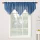 No. 918 Erica Sheer Crush Voile Single Ascot Curtain Valance - 51x24 - Blue