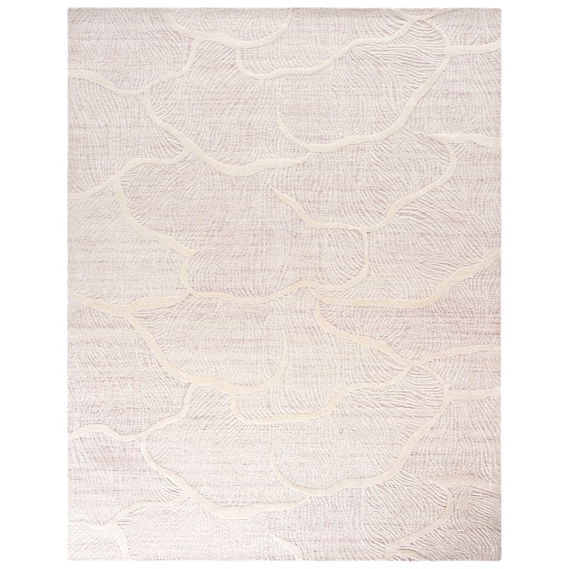 SAFAVIEH Handmade Pine Sucheta Contemporary Wool Rug - 8' x 10' - Pink/Ivory