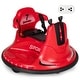 preview thumbnail 7 of 6, 6V Bumper Car for Kids Toddlers Electric Ride On Car Vehicle with 360° Spin - 26" x 26" x 18.7" (L x W x H) Red